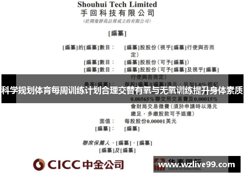 科学规划体育每周训练计划合理交替有氧与无氧训练提升身体素质